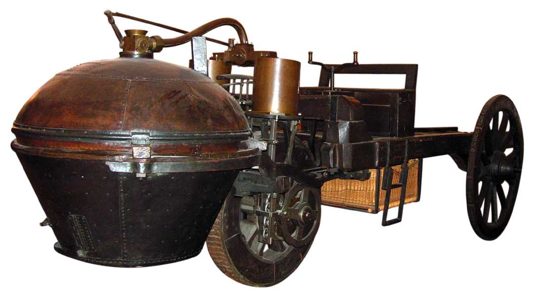 1771年的汽车,途中是第二辆全尺寸汽车。